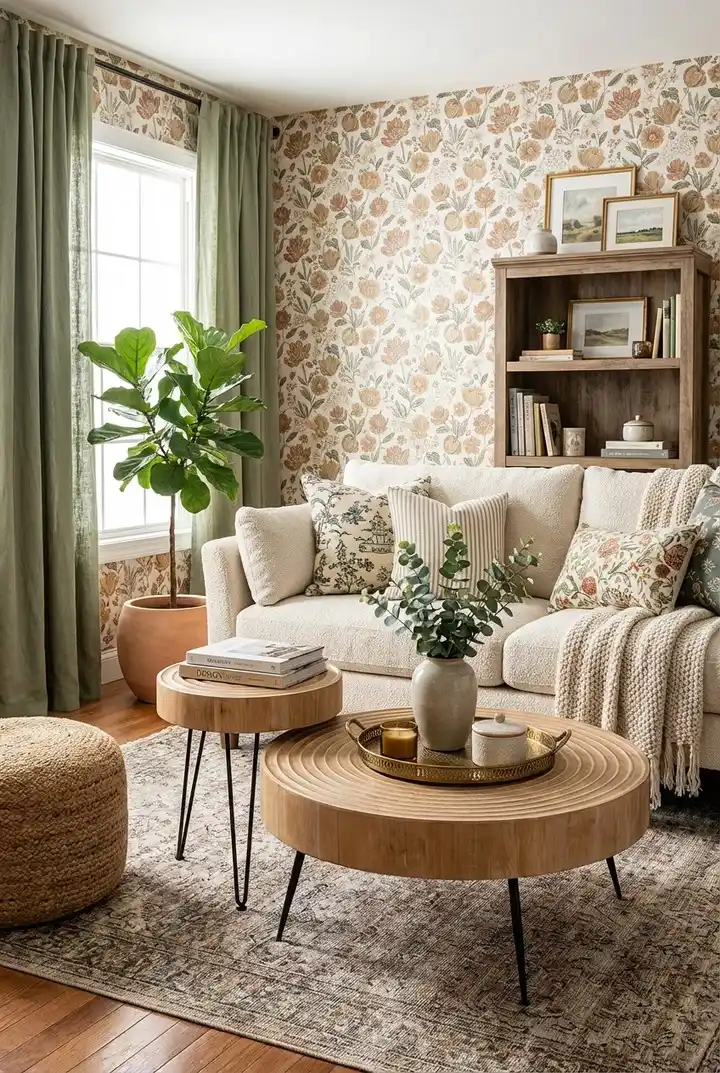 15 Small Living Room Decor Ideas That Feel Luxurious on a Budget 12 11. Use Nesting Tables to Save Floor Space