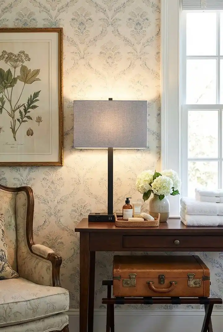 15 Small Living Room Decor Ideas That Feel Luxurious on a Budget 13 12. Use a Vintage Suitcase as Decorative Under-Table Storage