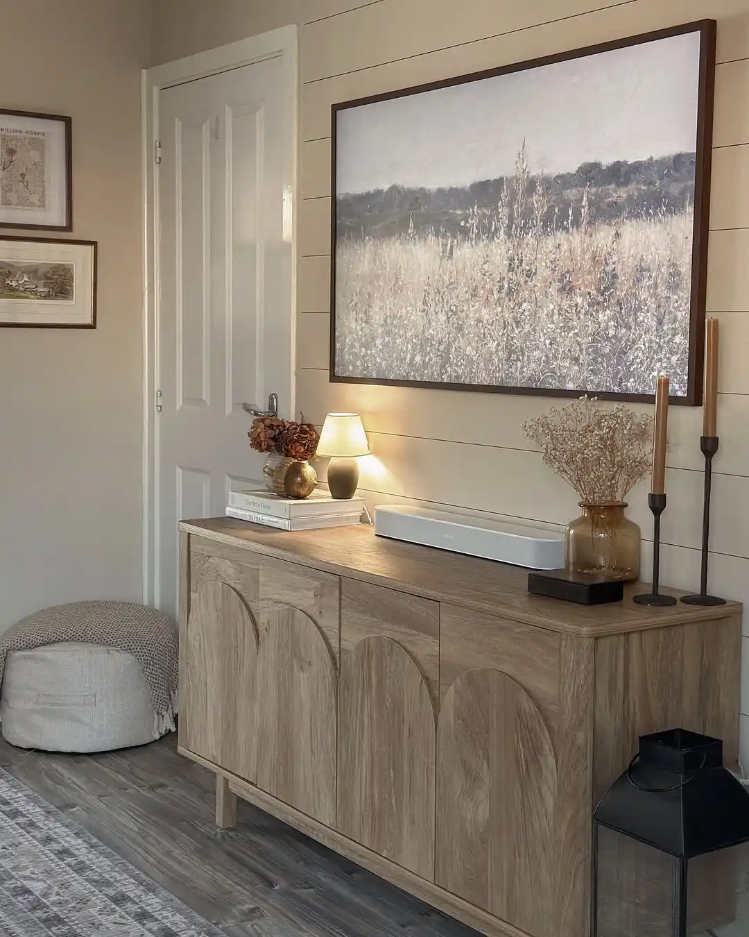 15 Small Living Room Decor Ideas That Feel Luxurious on a Budget 4 3. Use a Sideboard to Add Storage and Style