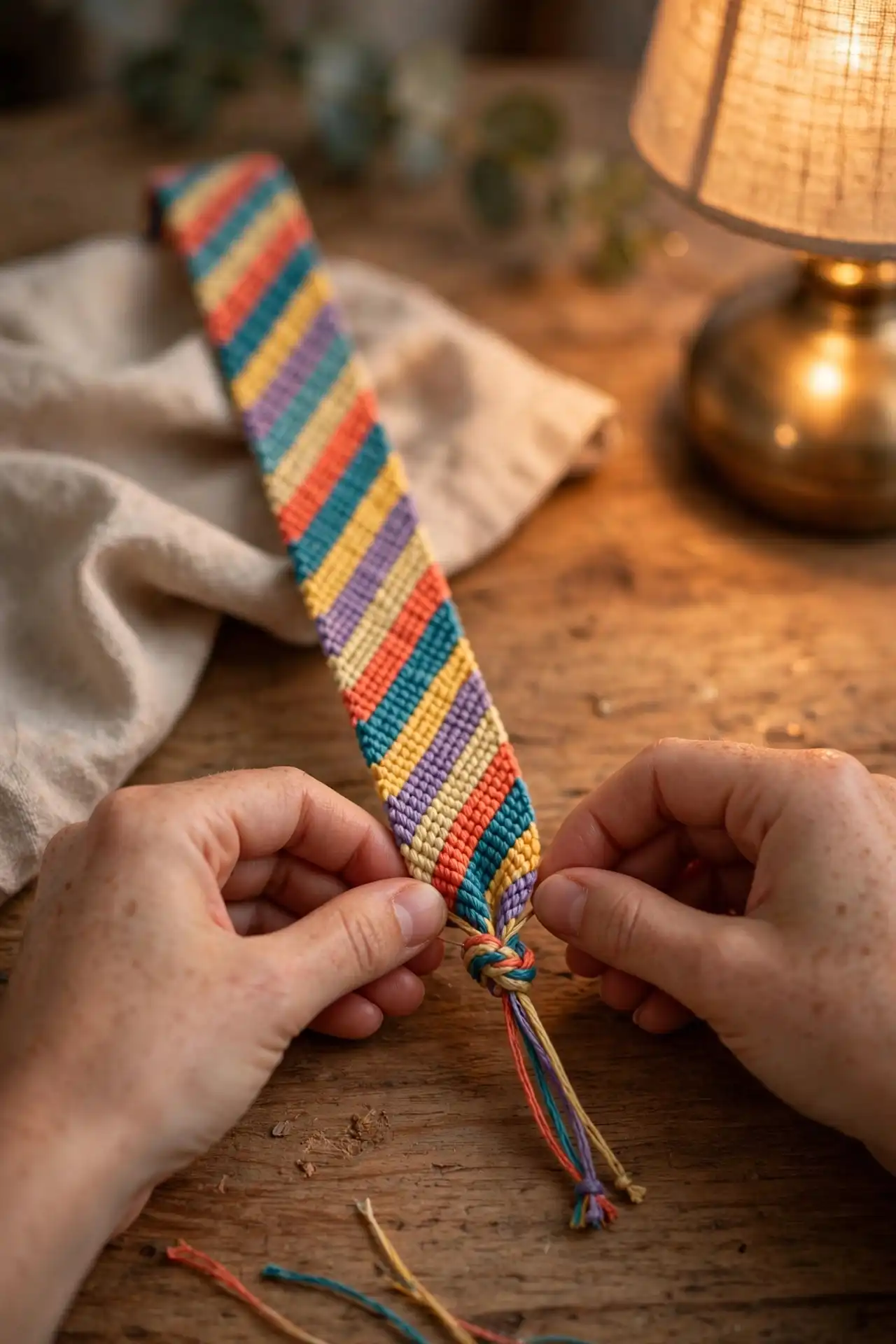 11. Tie a Finishing Knot at the Bottom