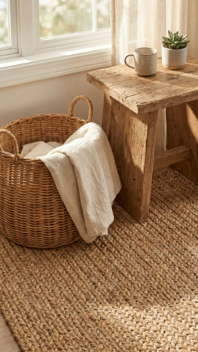 5. Add texture with natural materials
