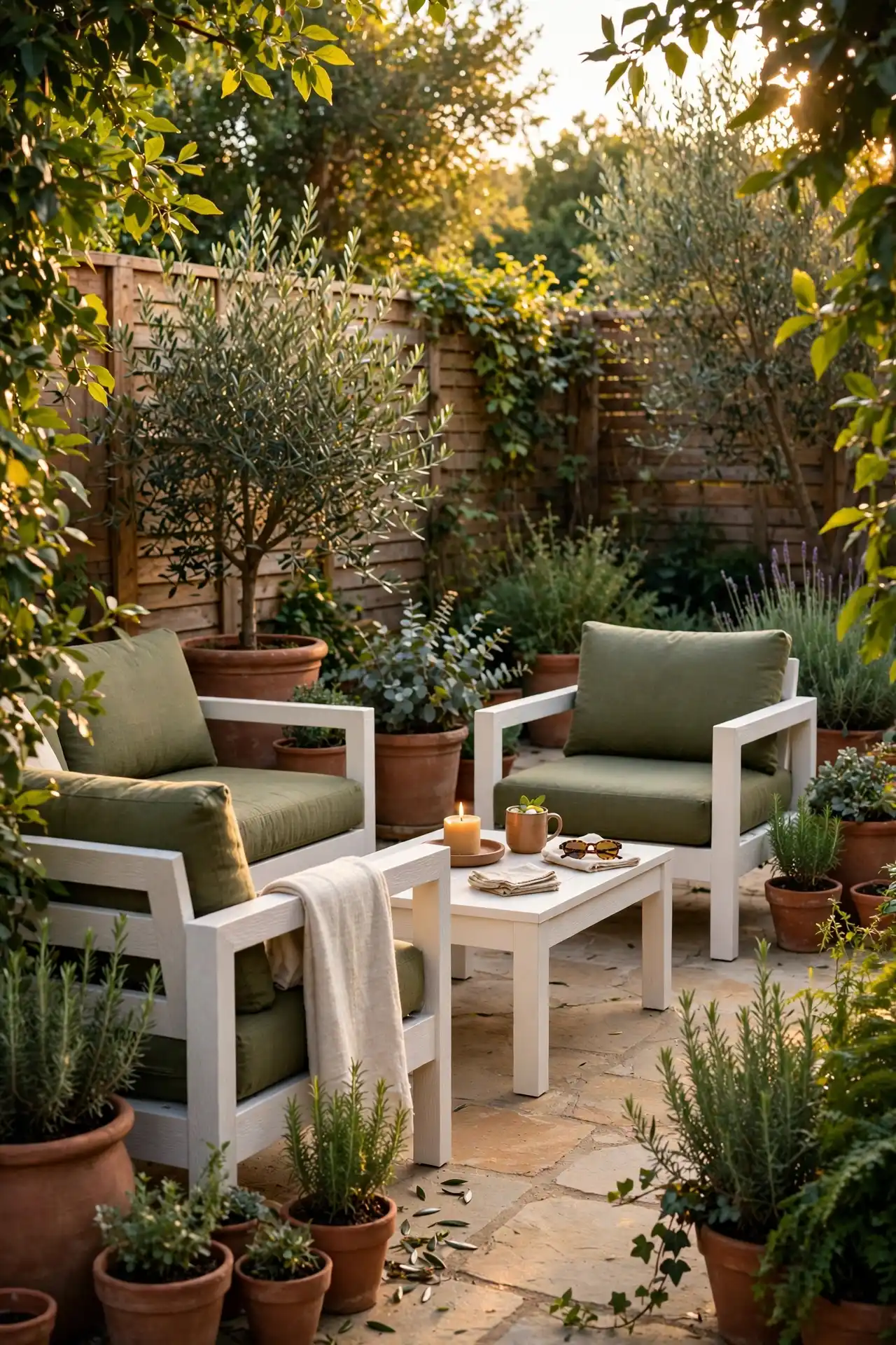 14 Afrocentric Color Palette Ideas for Every Room in Your Home 15 A Patio Palette Built on Terracotta, Olive, and Warm White