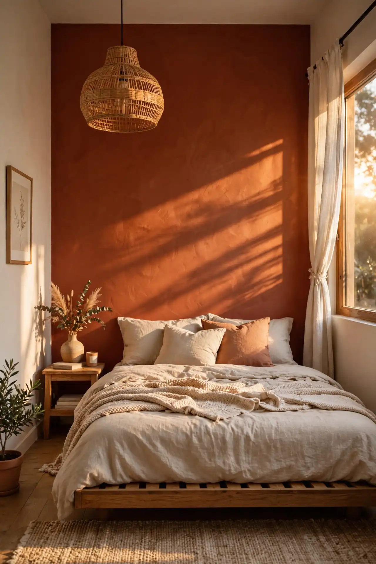 16 Small Afrocentric Bedroom Ideas That Don't Feel Overwhelming 3 Accent wall