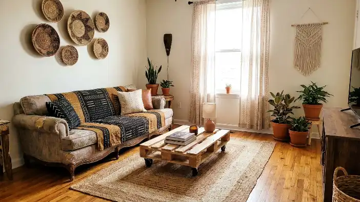 16 Afro Boho Living Room Ideas That Are Actually Affordable 17 Afro Boho Living Room Ideas That Are Actually Affordable