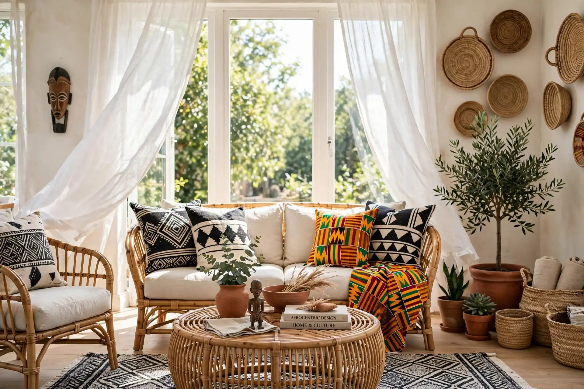 Afrocentric Summer Home Decor Ideas for Bright, Breezy Rooms