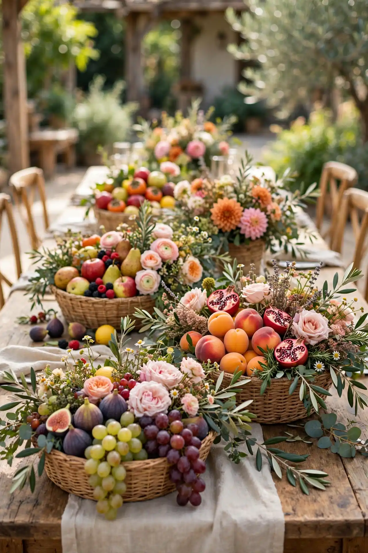 20 Afrocentric Wedding Decor Ideas for a Celebration Rooted in Heritage 11 Basket Centerpieces Using Market-Woven Baskets