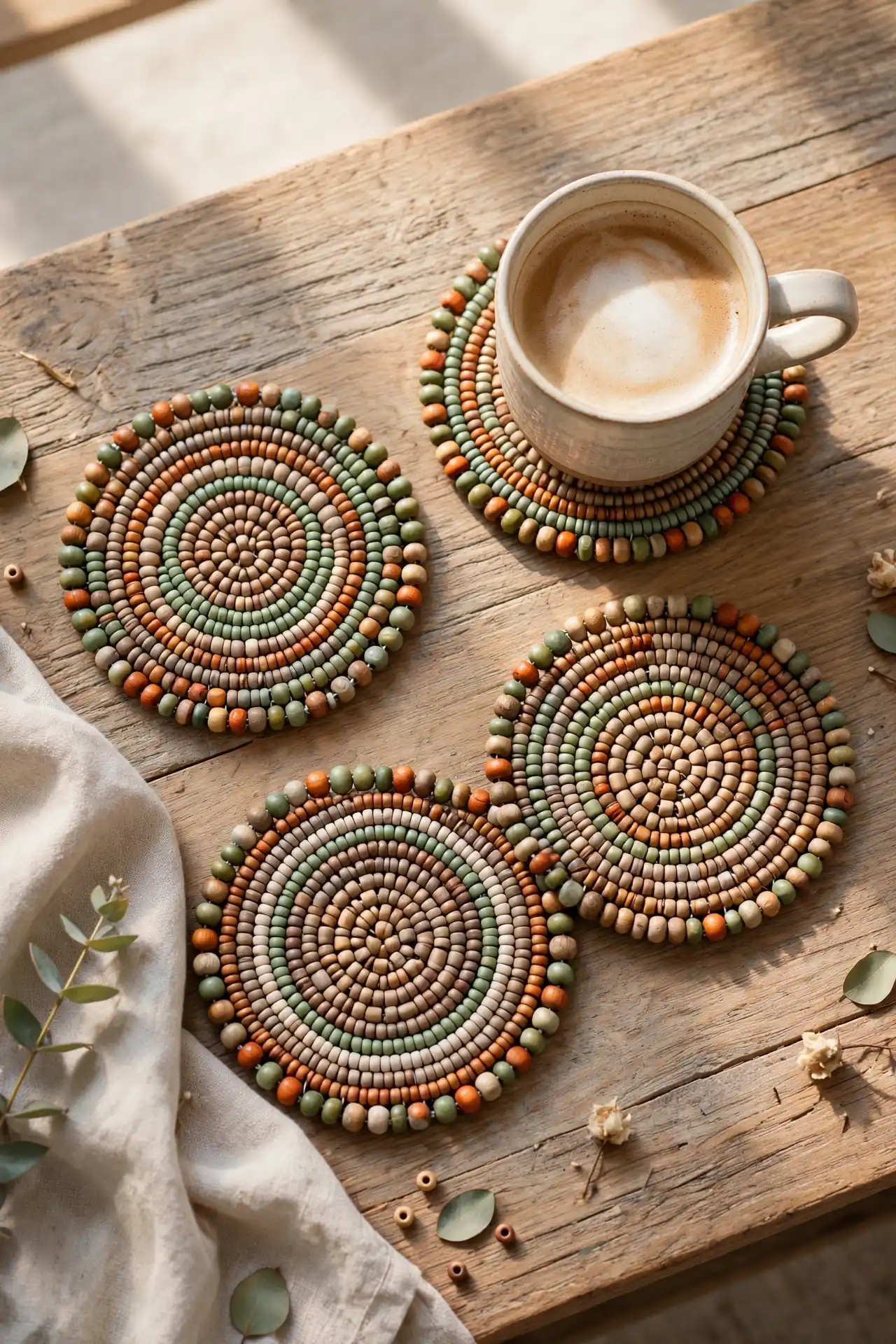Beaded Coaster Set