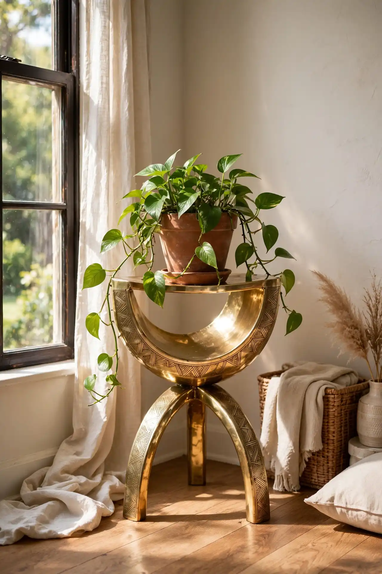 Brass Ashanti Stool