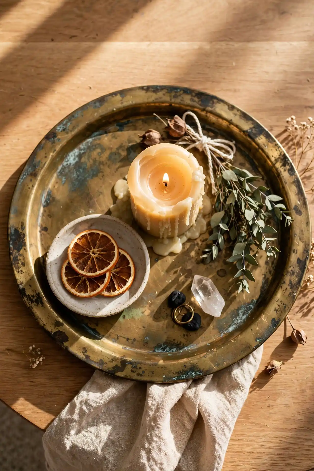 Brass Tray Styling