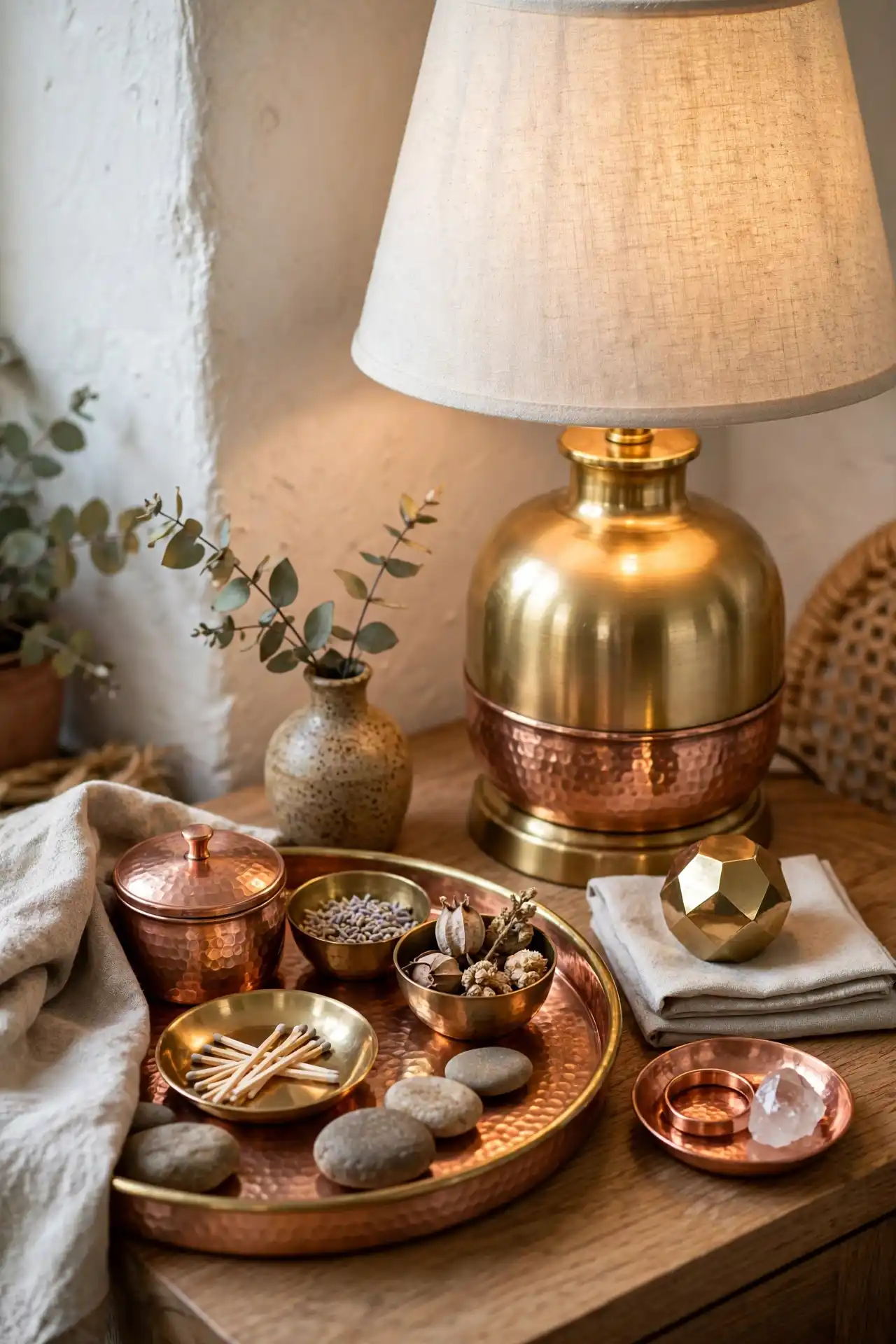 19 Afrocentric Decor Trends Taking Over in 2026 13 Brass and Copper Accents Layered In Slowly