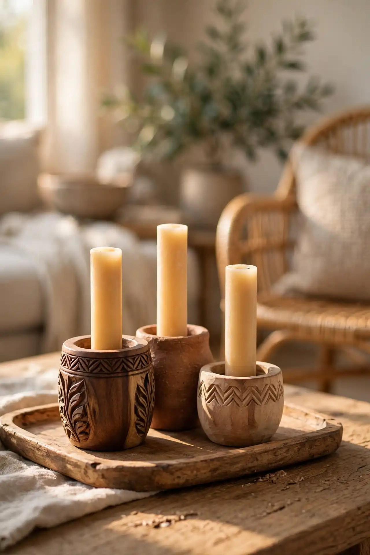 24 Afro Boho Living Room Ideas You Need to Try 21 Candle Holders
