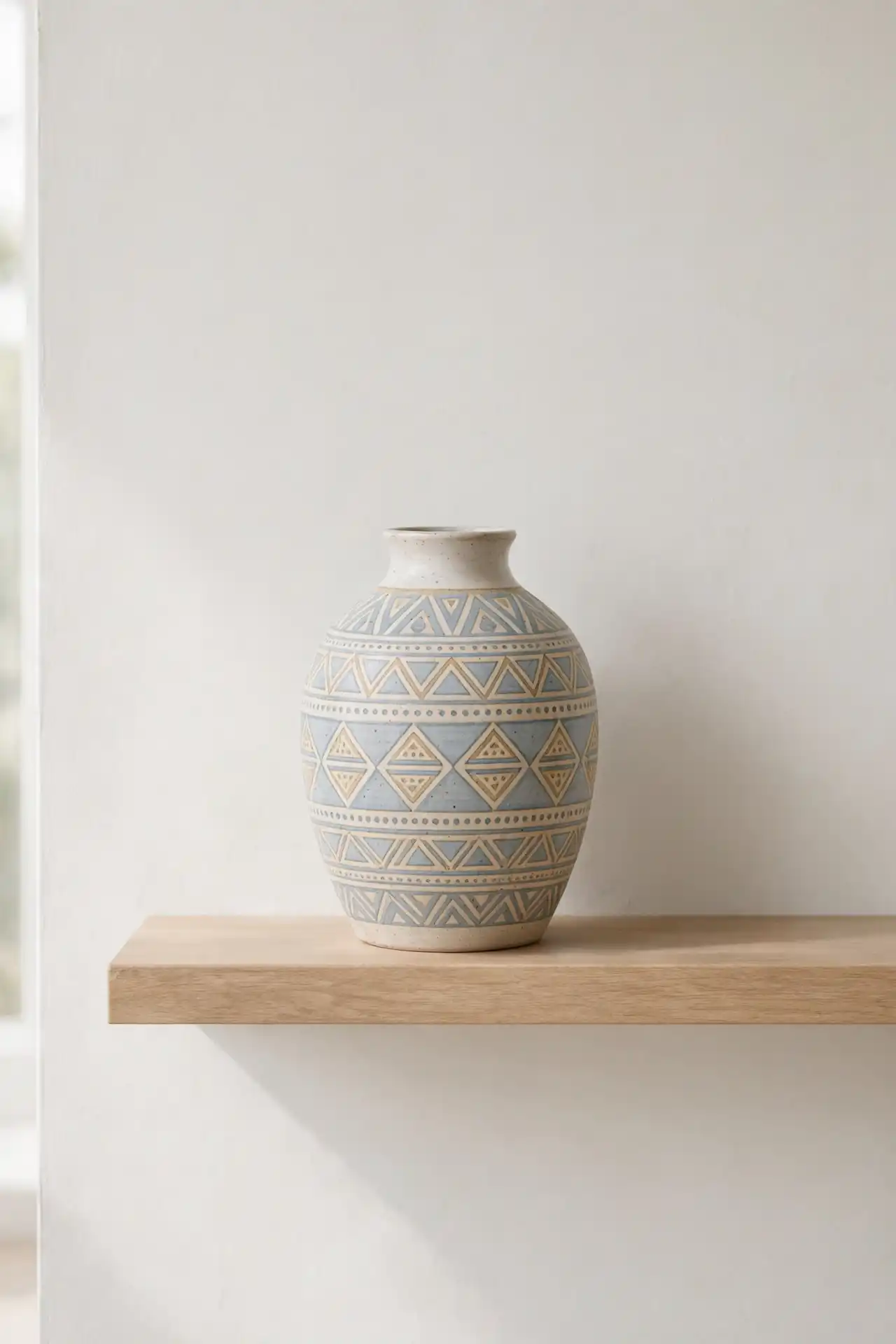 Ceramic Vase with Adinkra Symbols