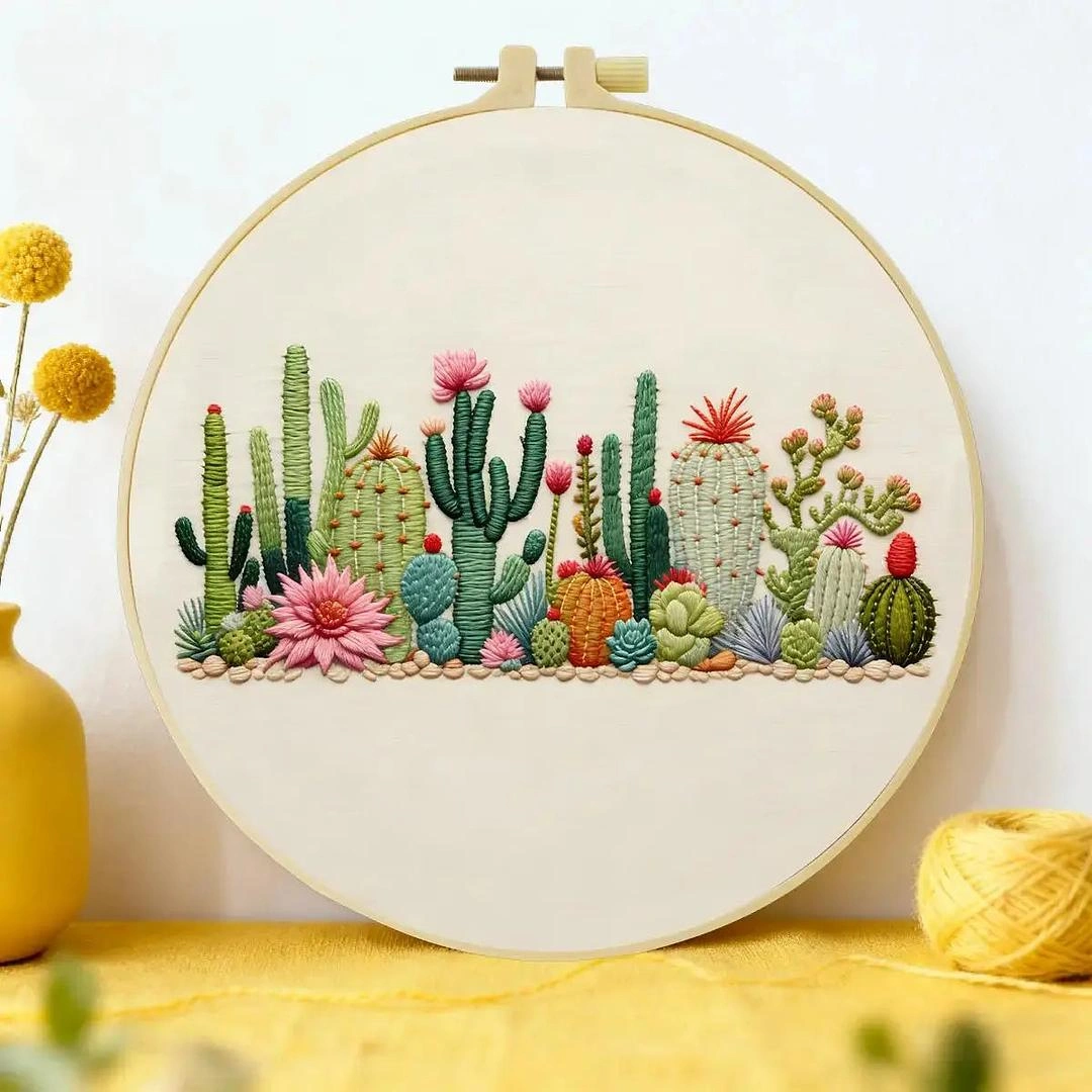Embroidery hoop art