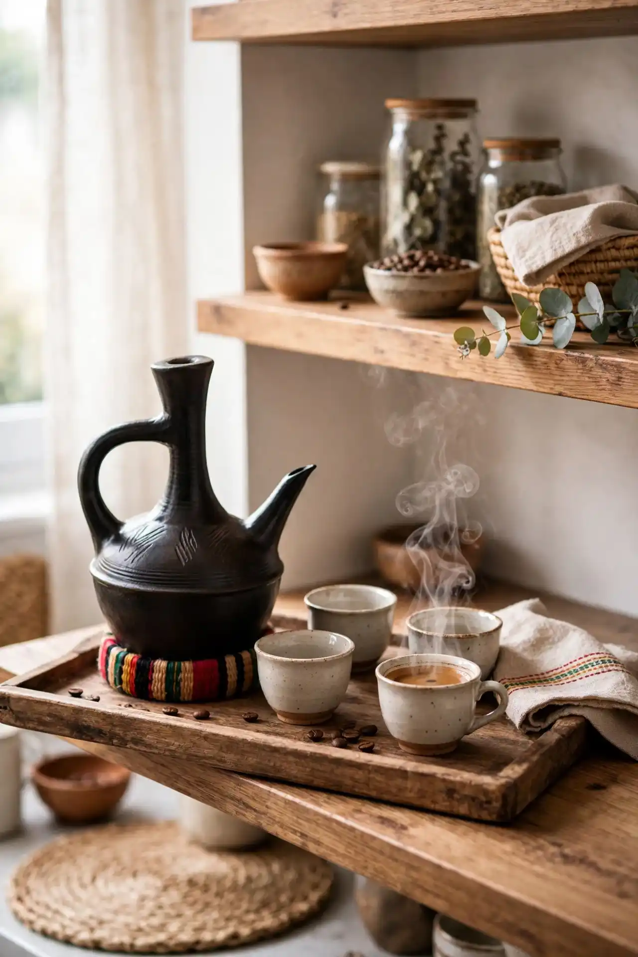 Ethiopian Coffee Ceremony Set