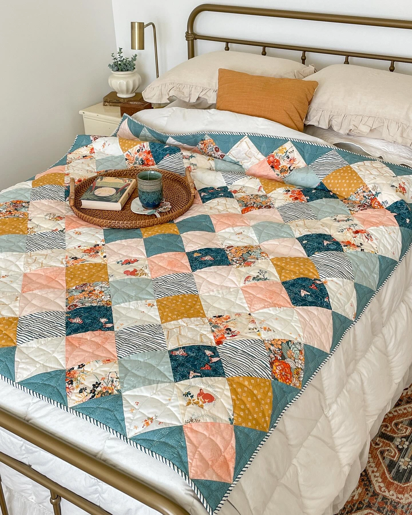Fabric scrap quilting