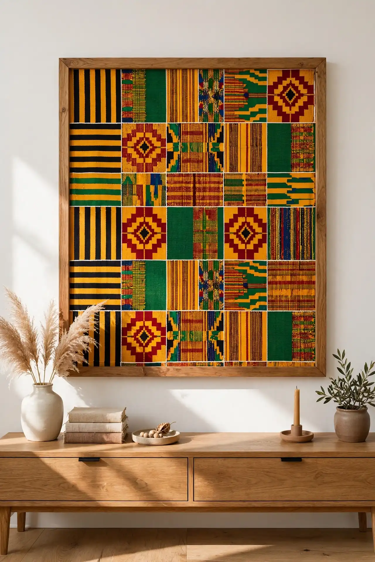 Fabric wall art