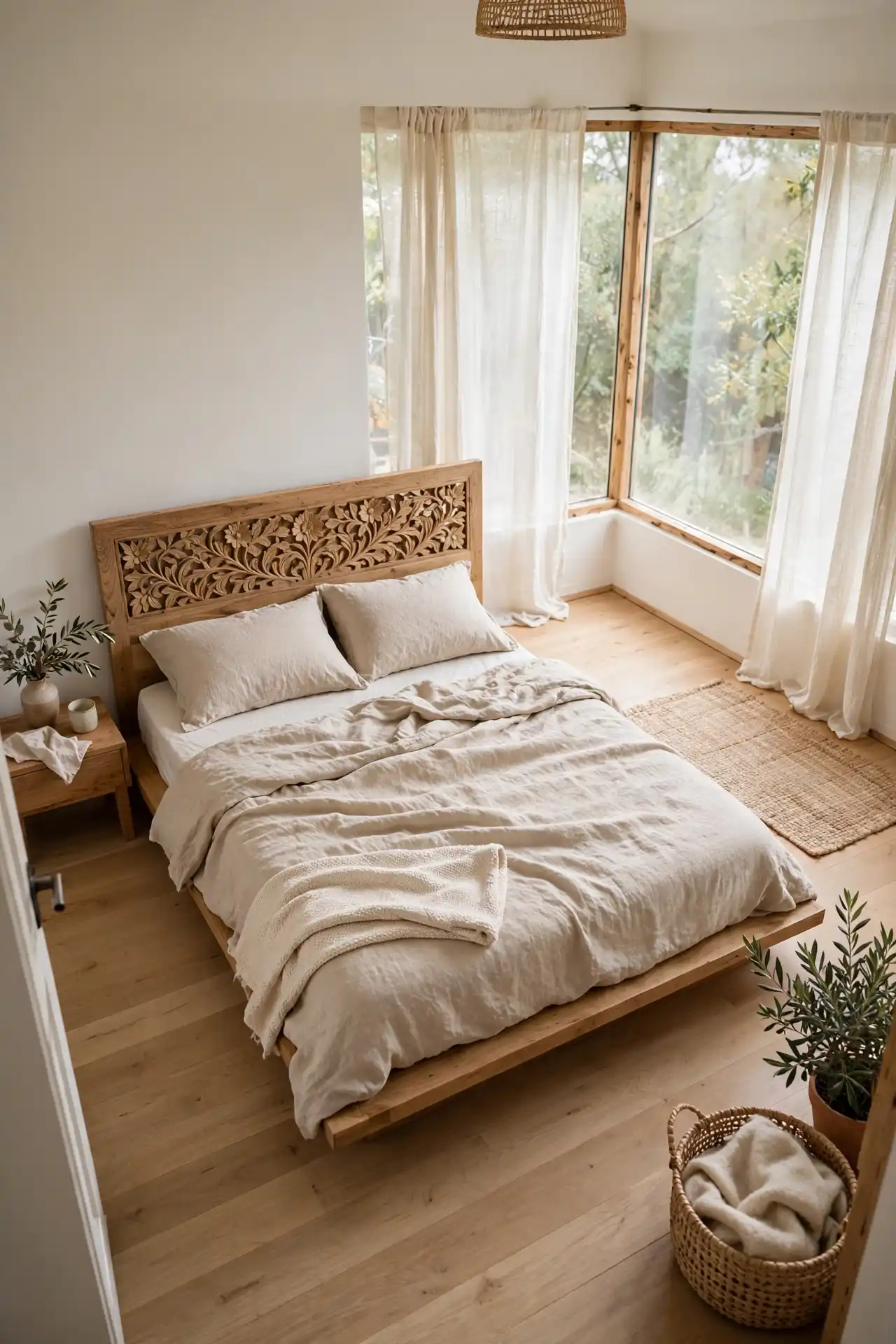 16 Small Afrocentric Bedroom Ideas That Don't Feel Overwhelming 4 Low platform bed