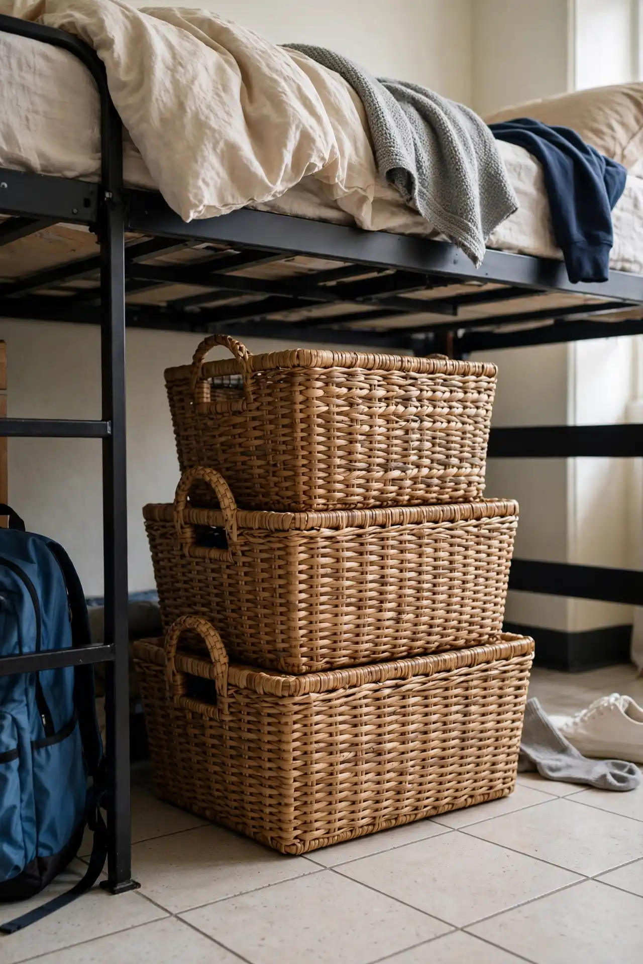 16 Afrocentric Back-to-School Dorm Decor Ideas for Move-In Day 11 Market Basket Storage Tower