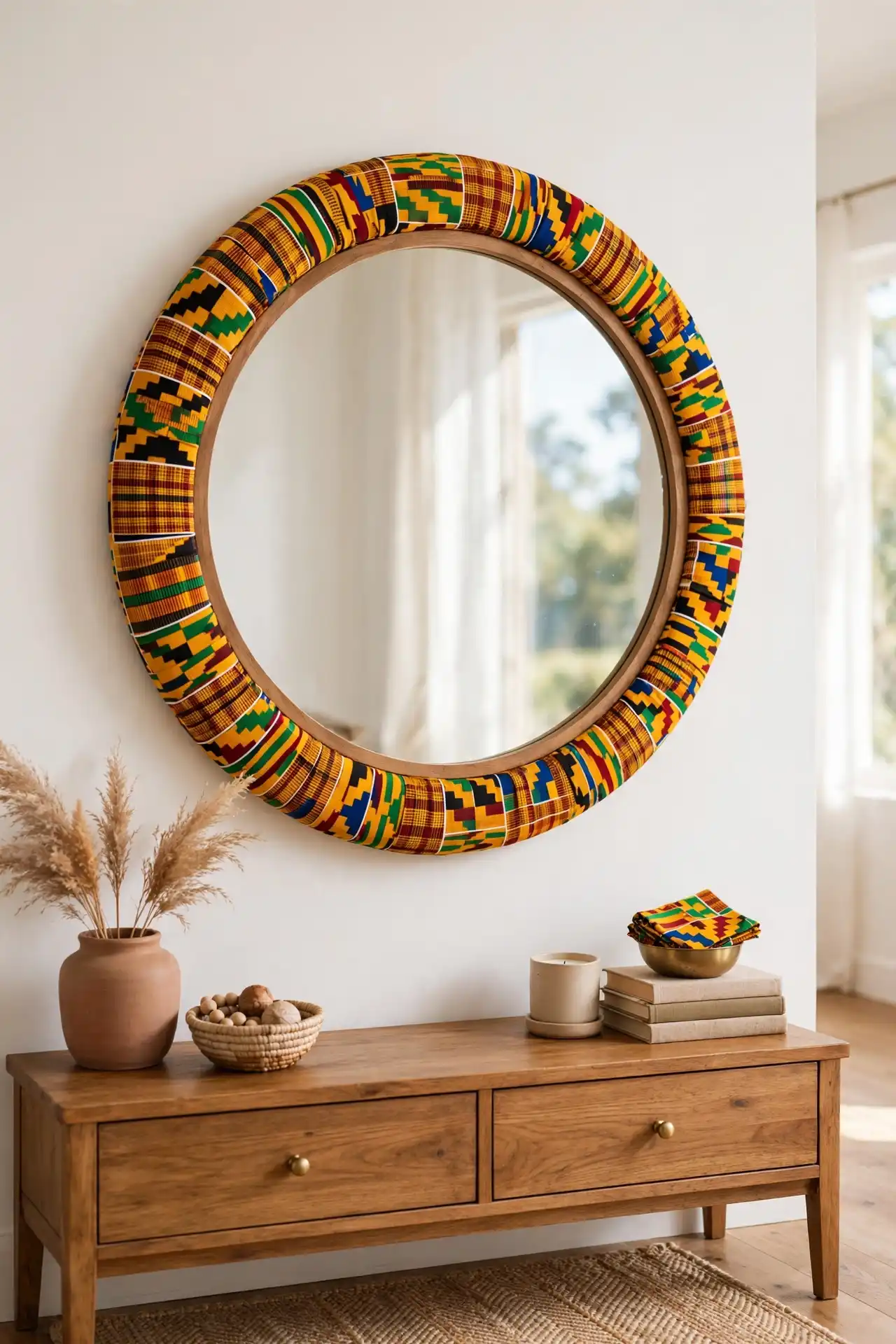 Mirror frame wrap
