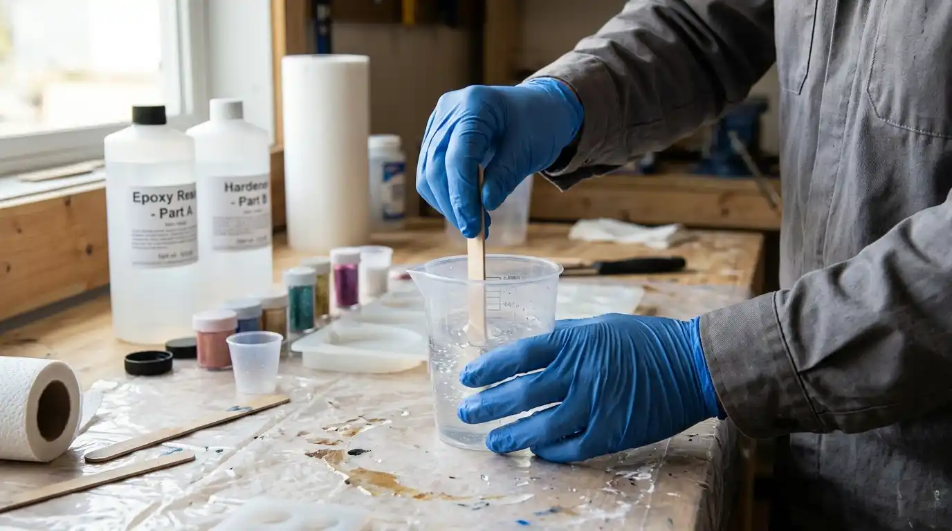 Mix your epoxy resin in small batches.