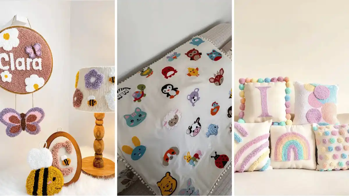 11 Punch Needle Nursery Decor Ideas You Can Make Before Baby Arrives 1 Punch Needle Nursery Decor Ideas