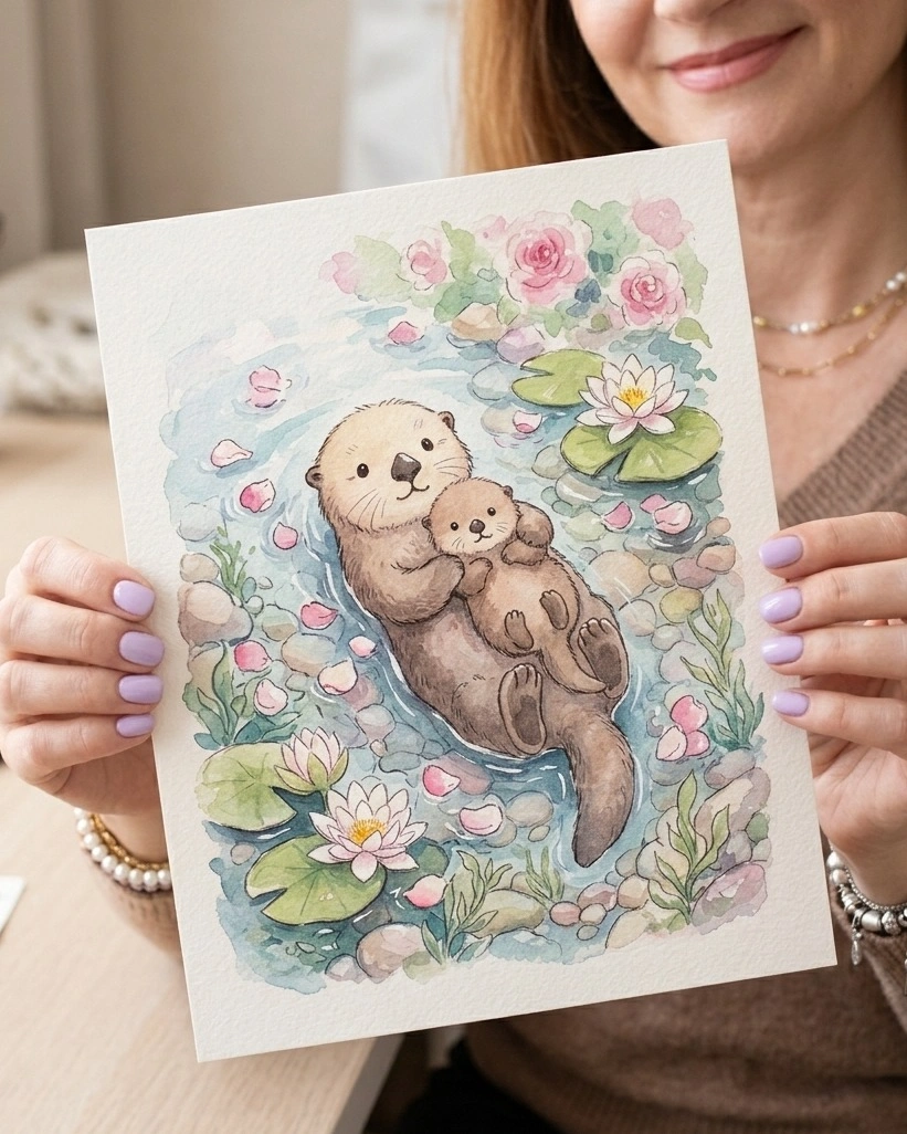 Relaxing watercolor