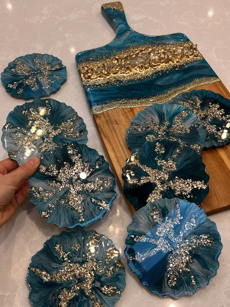 Resin coasters