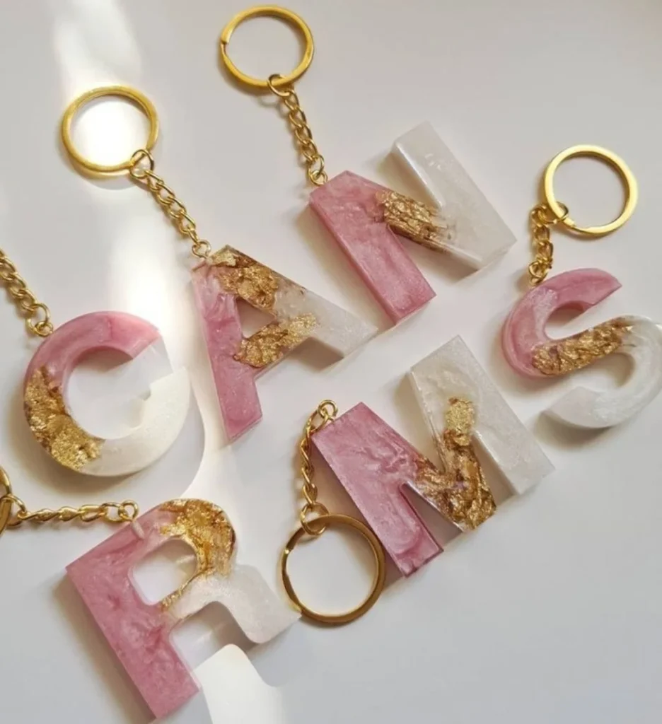 Resin keychains