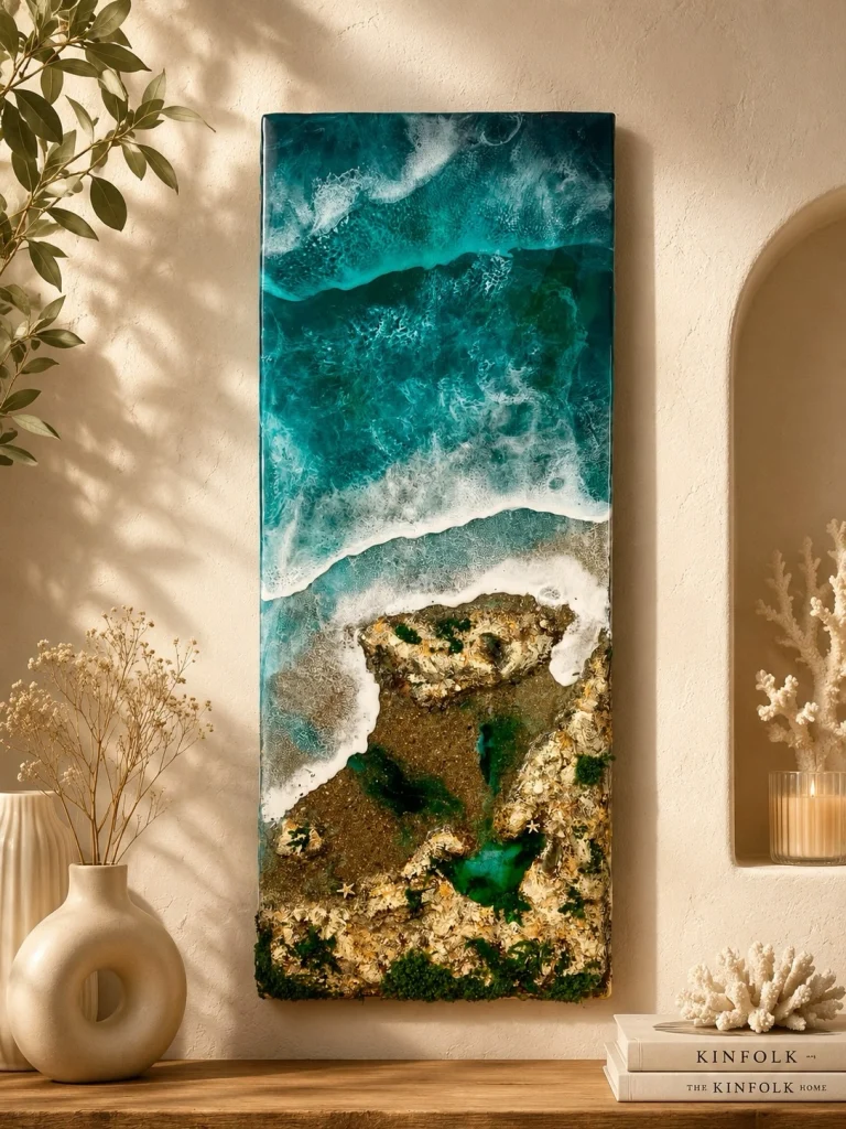 Resin wall art