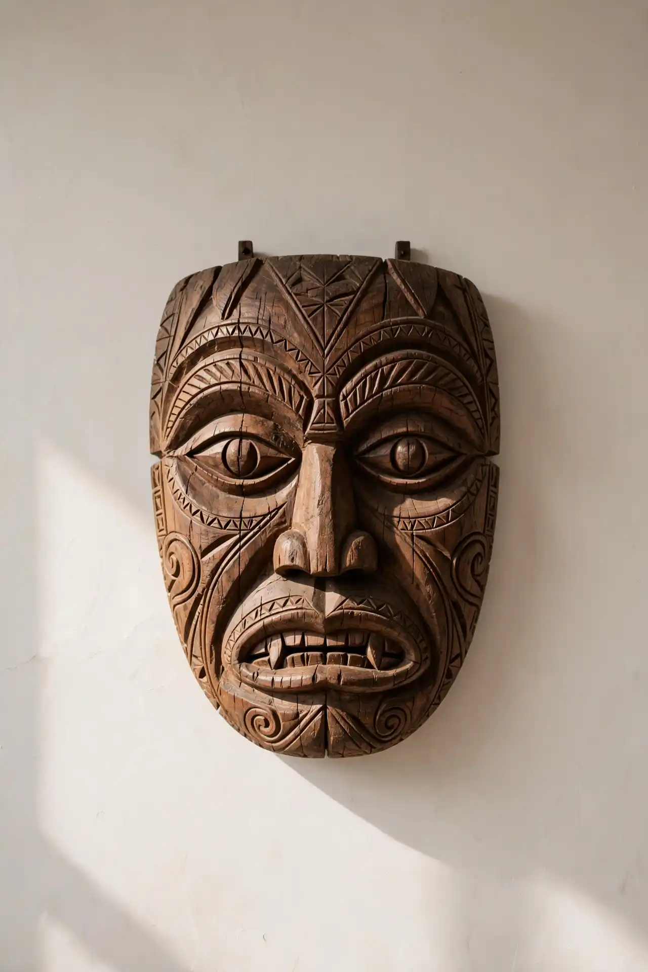 14 Afrocentric Bedroom Ideas Built for Men 8 Statement mask on wall