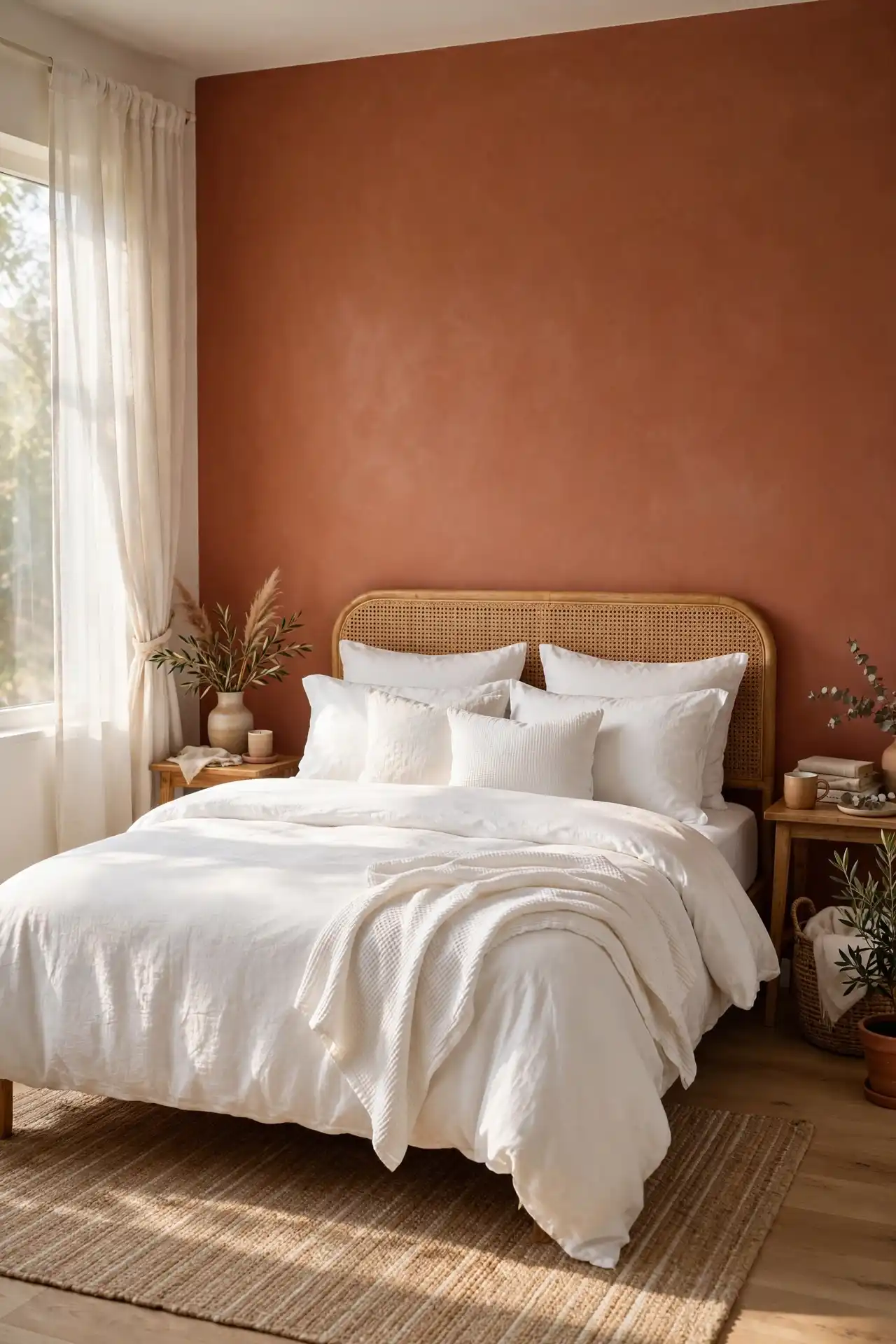 19 Afrocentric Decor Trends Taking Over in 2026 12 Swapping All-White Walls for One Warm Earth-Tone Wall