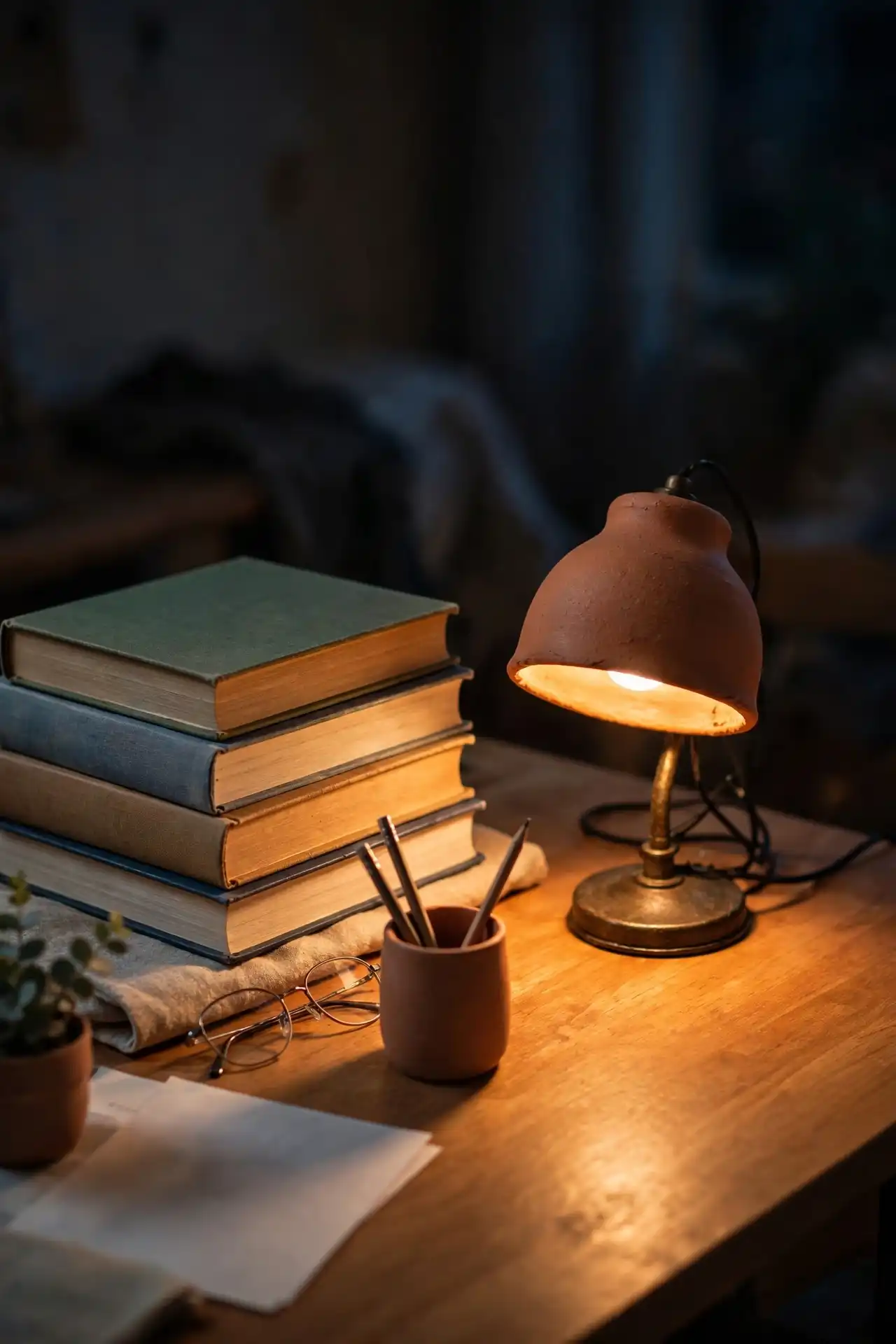 16 Afrocentric Back-to-School Dorm Decor Ideas for Move-In Day 9 Terracotta Clay Lamp Shade