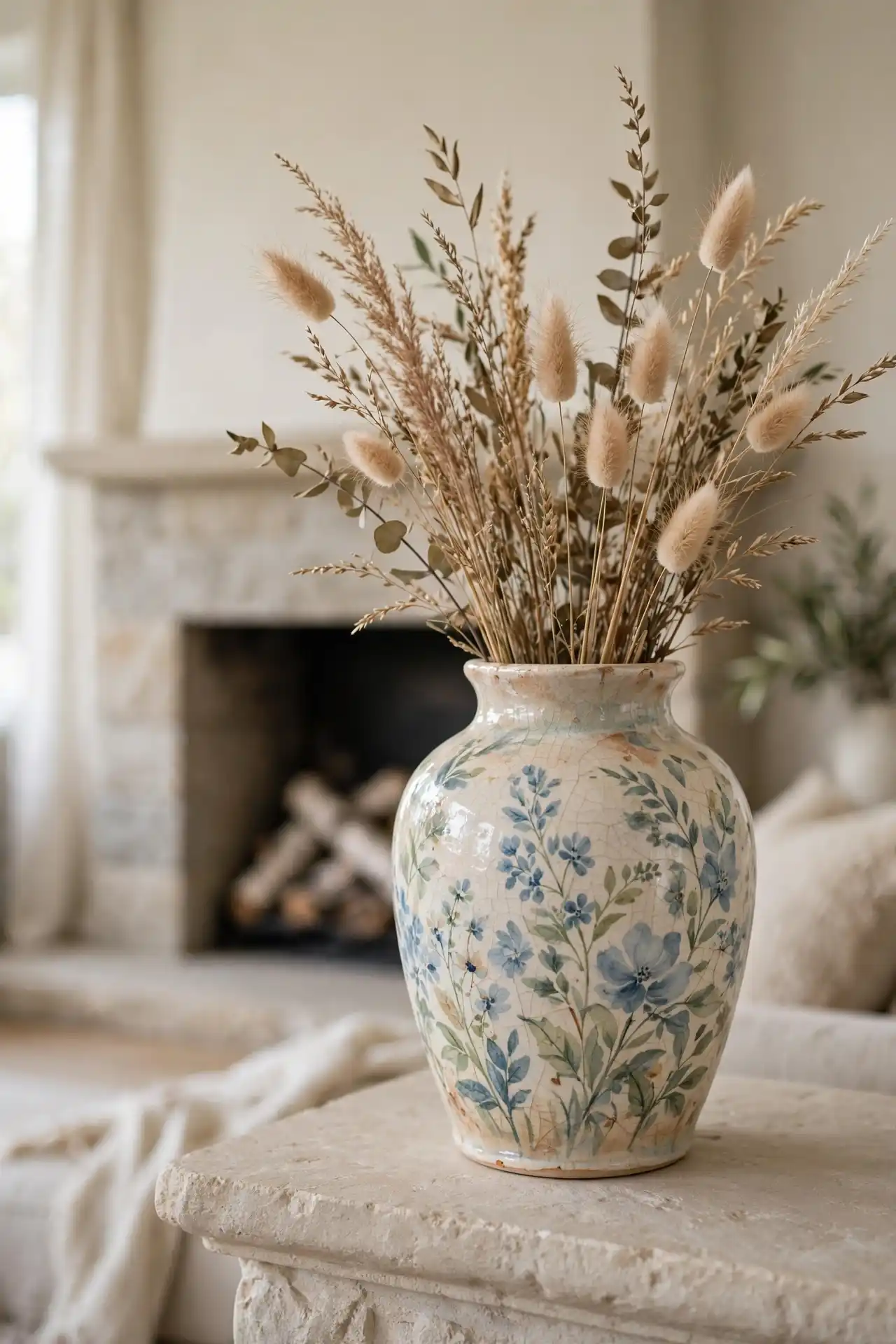 Tribal Pattern Ceramic Vase