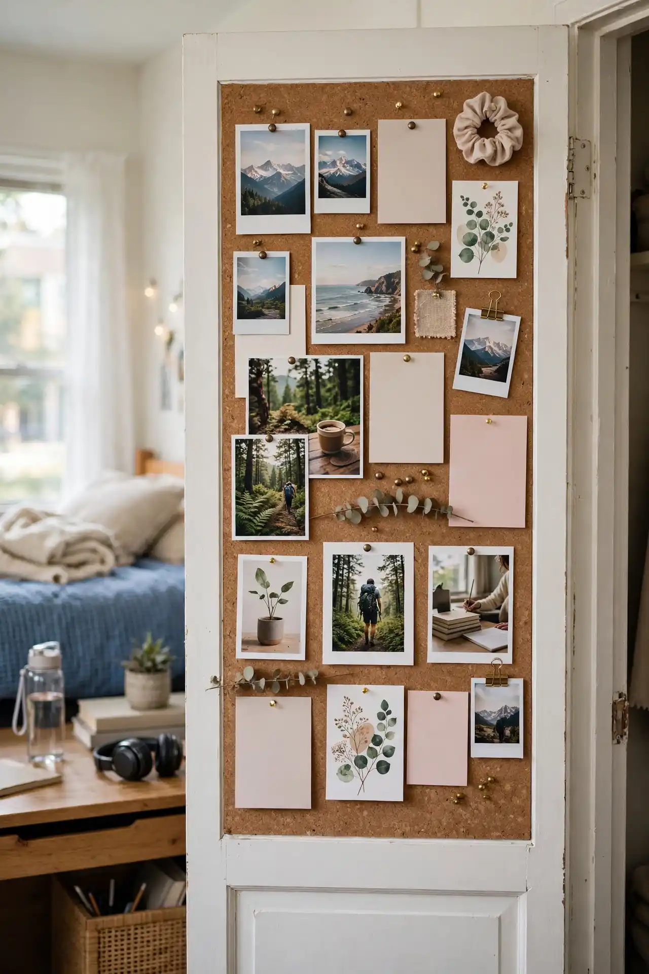 20 HBCU Dorm Room Decor Ideas That Go Beyond the Basics 9 Turn Your Closet Door Into a Rotating Vision Board