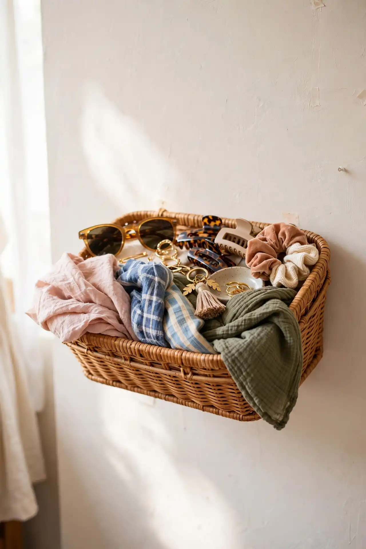Turn a Thrifted Basket Into Floating Wall Storage