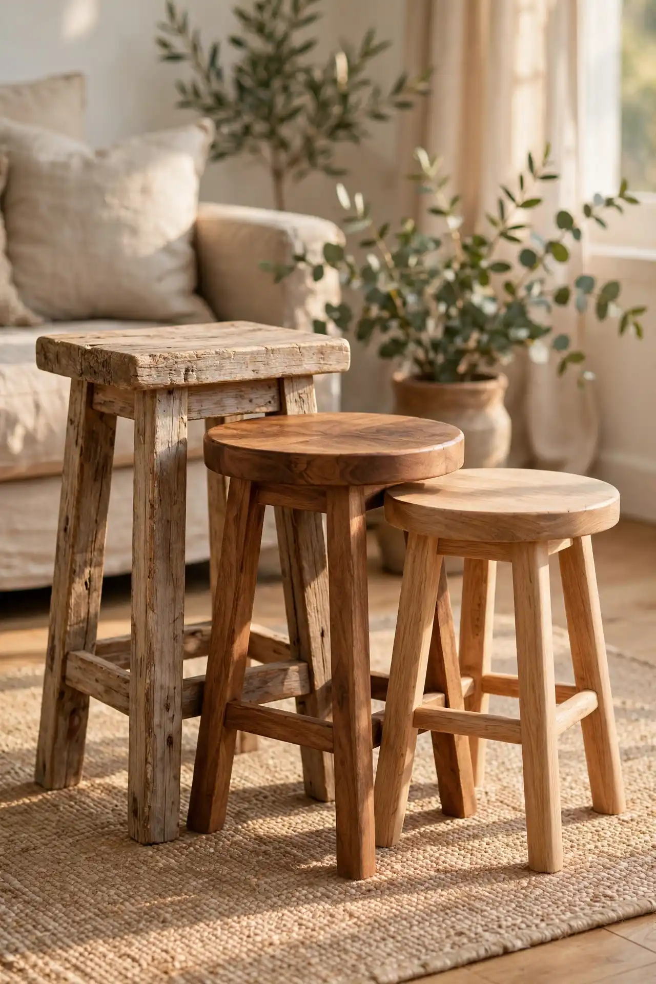 Wood Stool Cluster